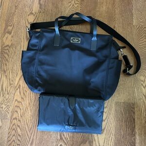 Kate Spade Black Baby Bag with Changing Pad